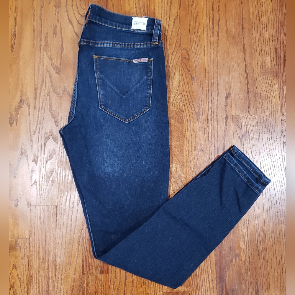 Hudson Jeans Mid Rise Ankle Natalie Super Skinny Jeans sz 28